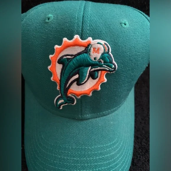 New Vintage 1999 NFL Miami Dolphins Sideline Adjustable Hat - Picture 2 of 8